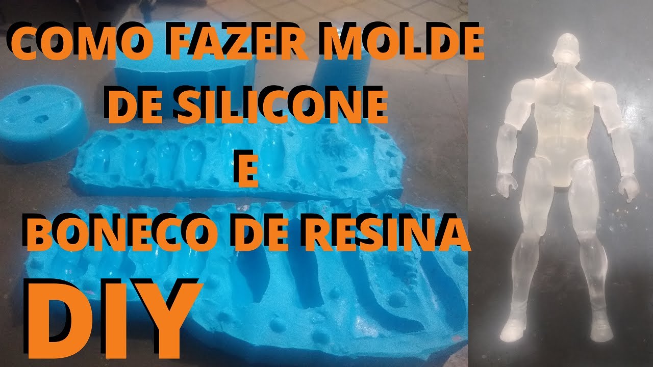 COMO FAZER MOLDE DE SILICONE E BONECO DE RESINA FÁCIL - TOYMAKEOVER
