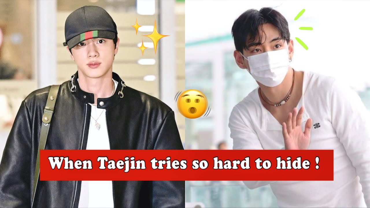 Taejin/Jinv: When Taejin tries so hard to hide 😶‍🌫️ 