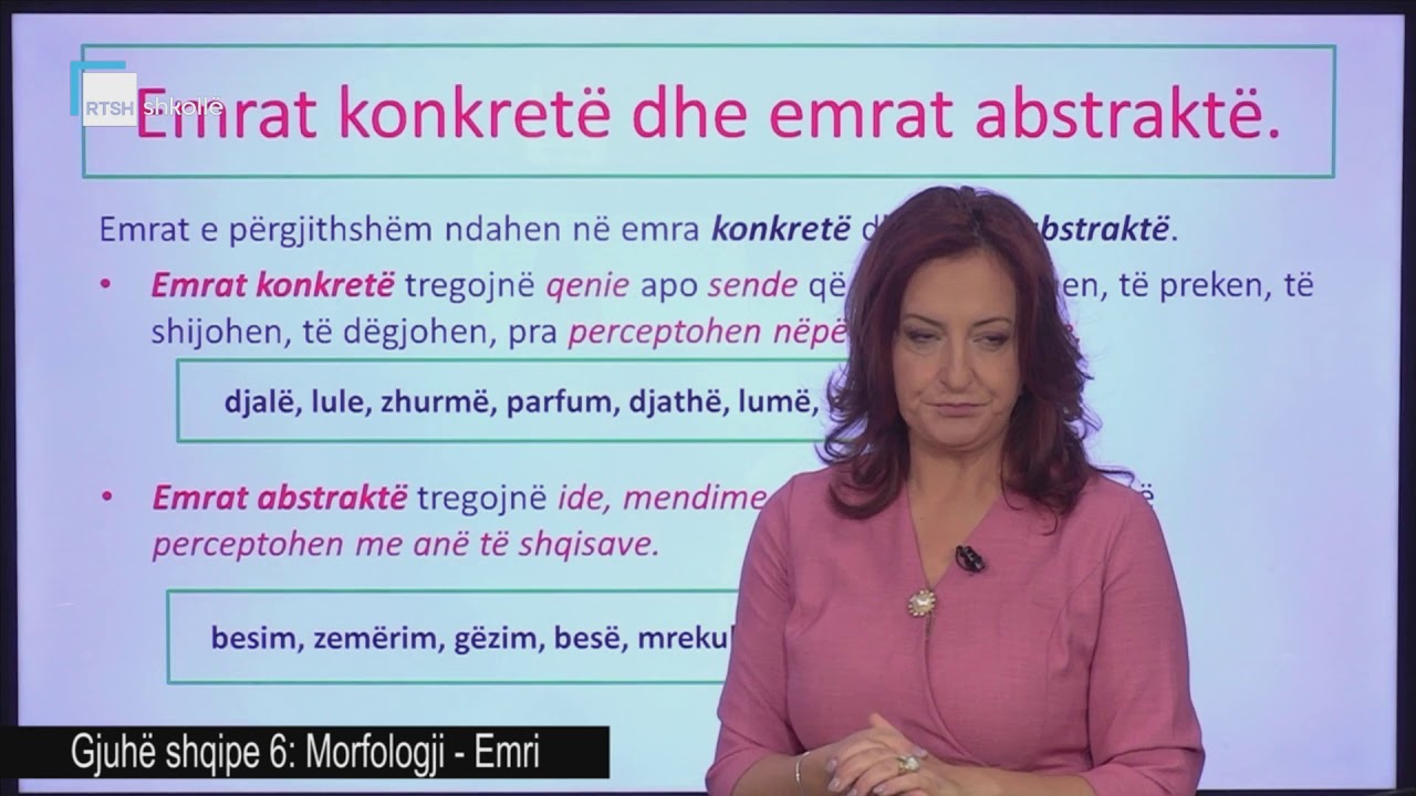 Gjuhë shqipe 6 - Morfologji: Emri