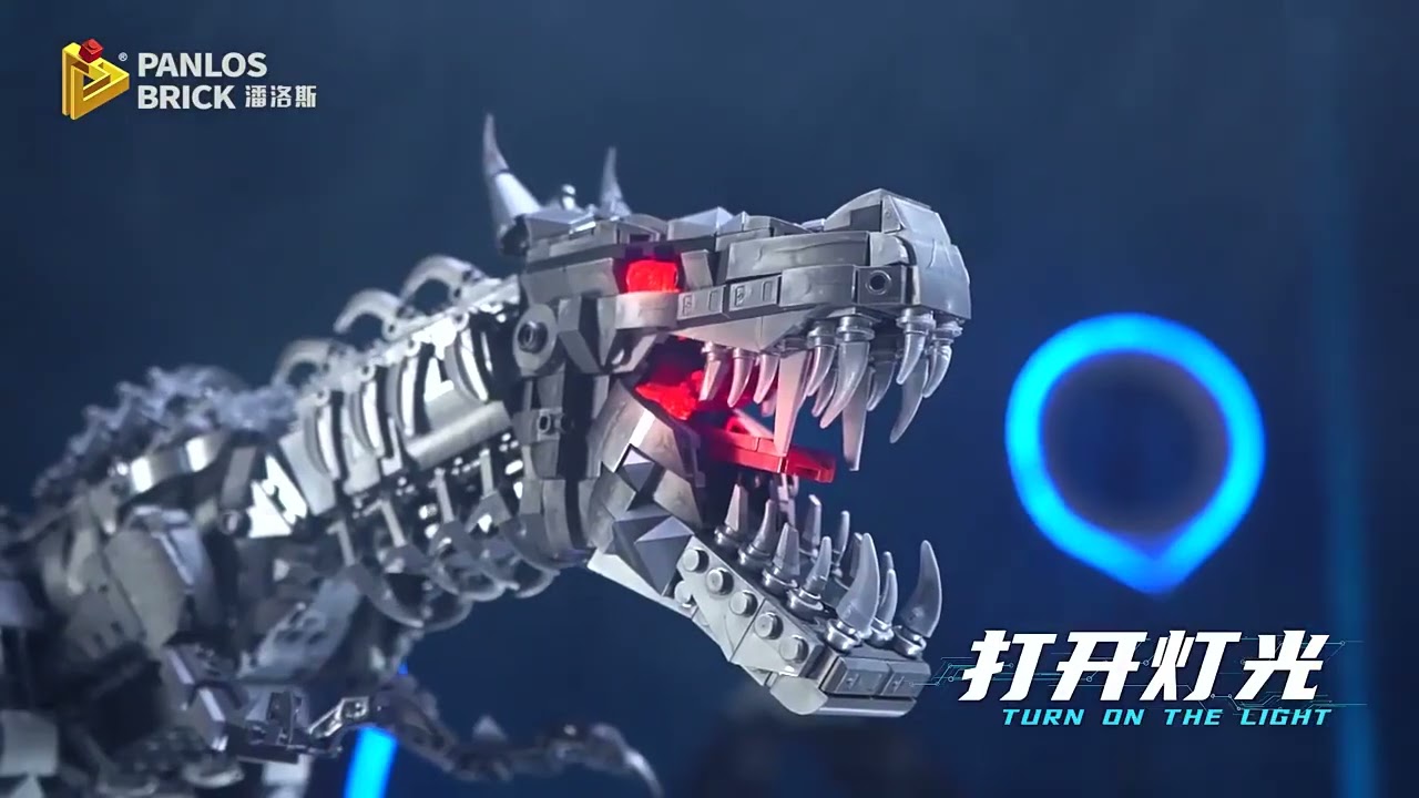 2065PCS World Large Mechanical Tyrannosaurus Dinosaur Tyrannosaurus Rex Bricks Toy