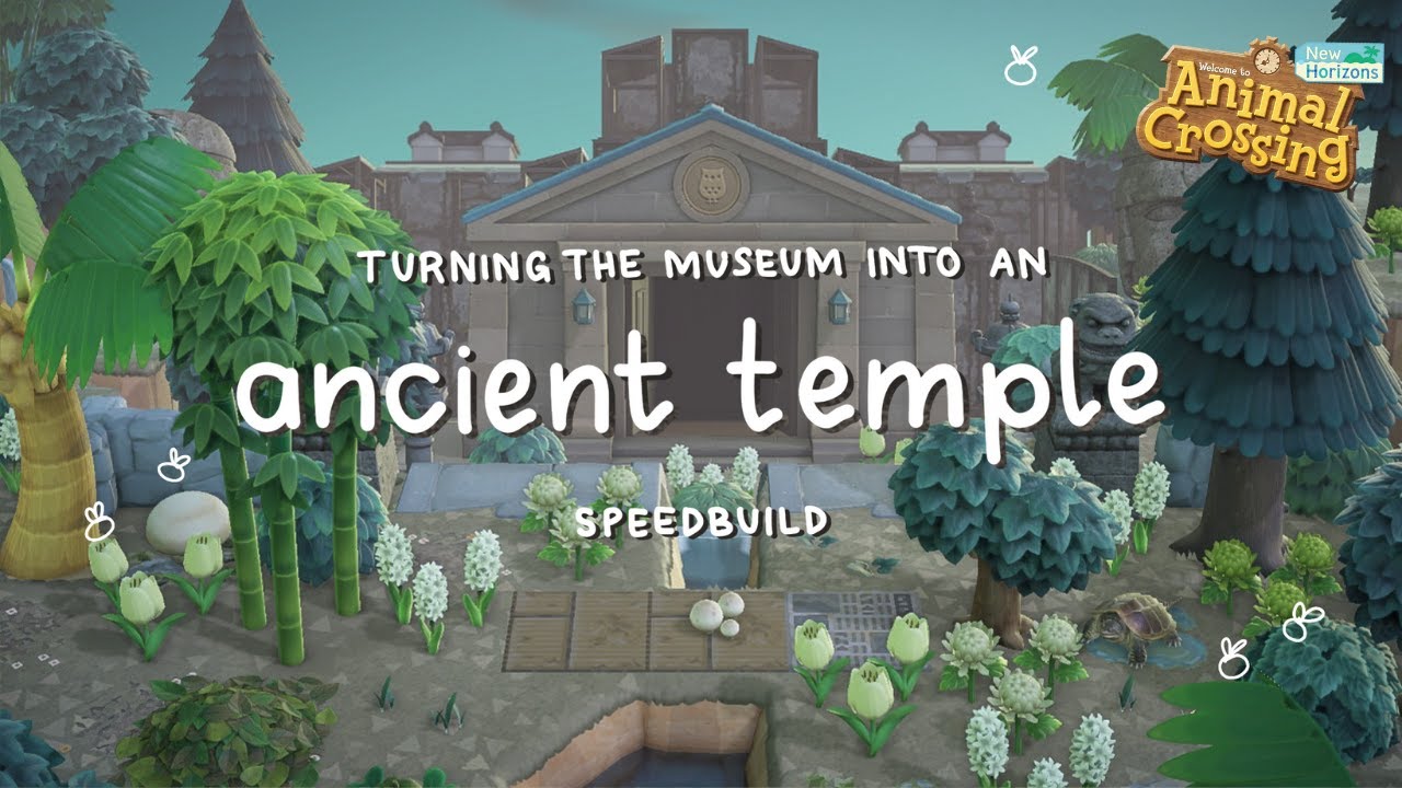 Transforming The Museum Into An Ancient Temple // Speed Build - Animal Crossing New Horizons
