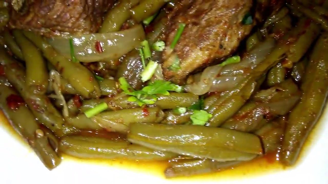 لوبيا موشطو في الكوكوت بدون اي قطرة ماء و البنة اكثر من رااائعة/haricots verts sautés à la cocotte