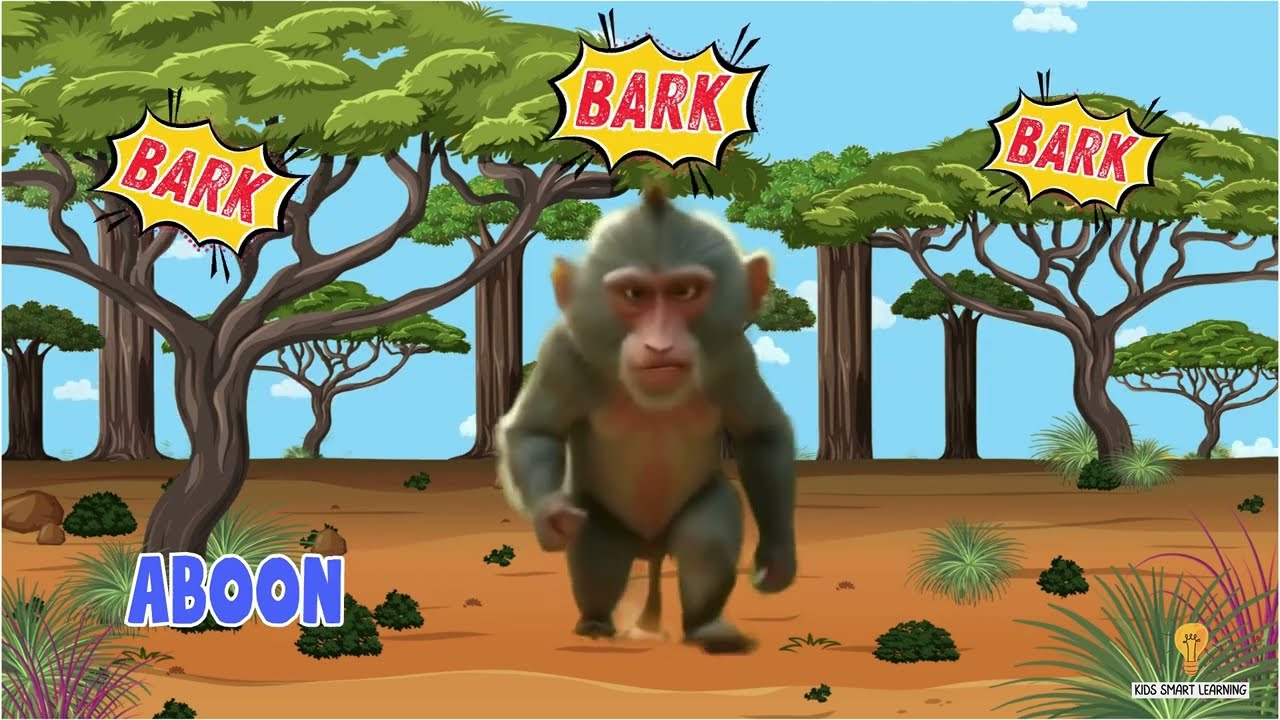Safari Animals Sound Song 1605 | ABC Animal Names & Sounds A-Z | Kids Smart Learning