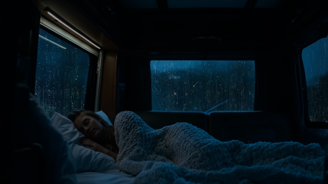 Night Car Window Rain | Clean White Noise Ambience for Deep, Undisturbed Sleep