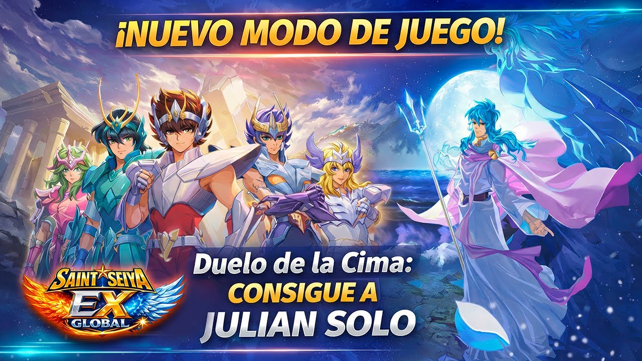 ¡NUEVO MODO DUELO DE LA CIMA! Así CONSIGUES a JULIAN SOLO | Saint Seiya EX Global
