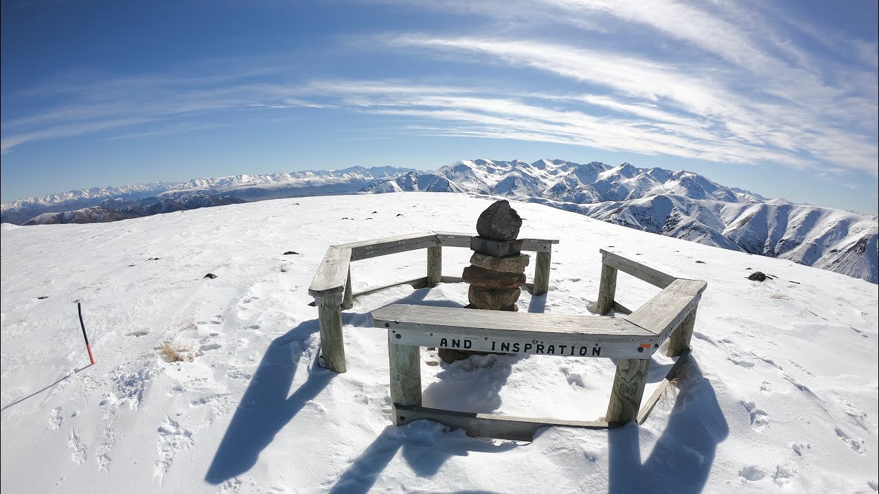 Mt. Somers (Summit), Canterbury, New Zealand🇳🇿 Winter Hiking