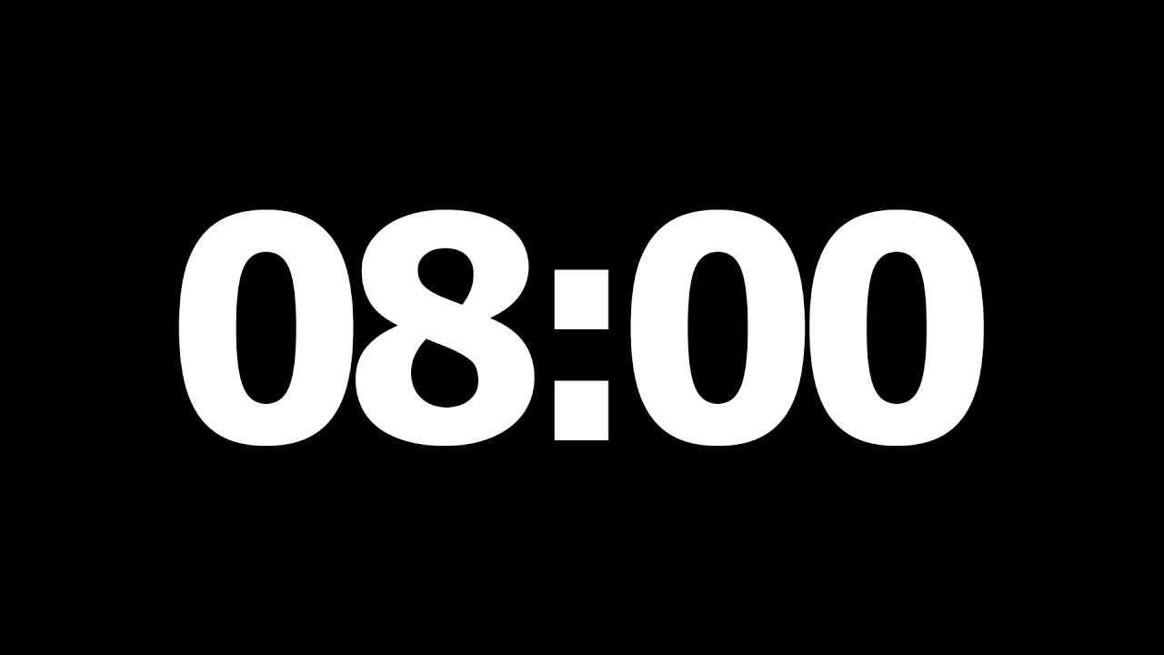 8 Minute Countdown Timer