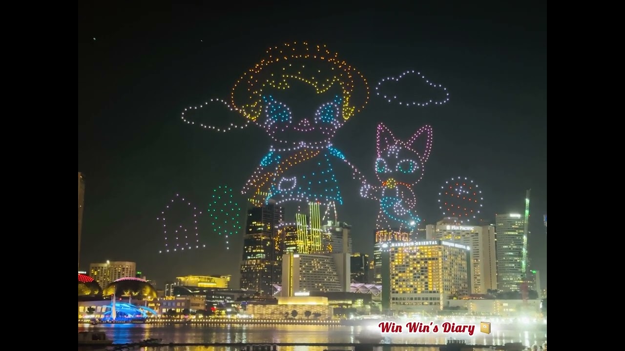 🌟 Pop Mart Drone Show at Marina Bay Sands SG 🇸🇬 