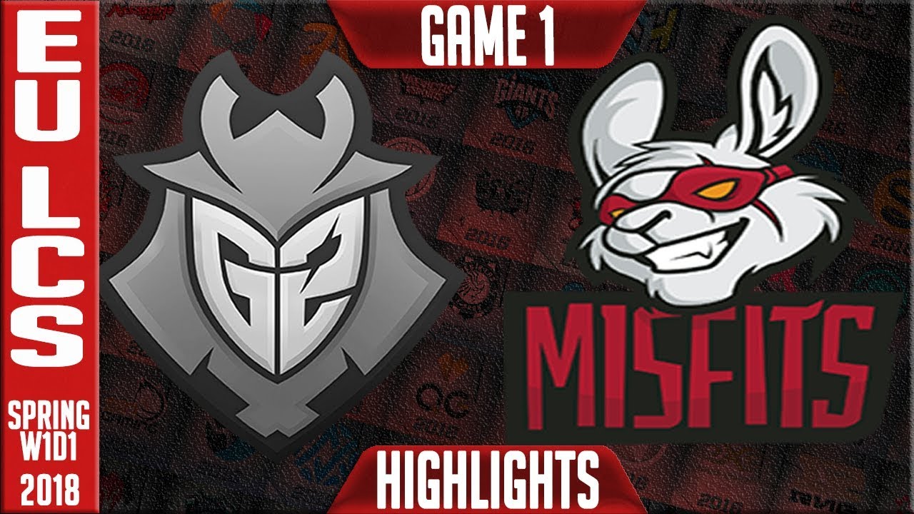 G2 vs MF Highlights | EU LCS Spring 2018 W1D1 | G2 Esports vs Misfits Gaming