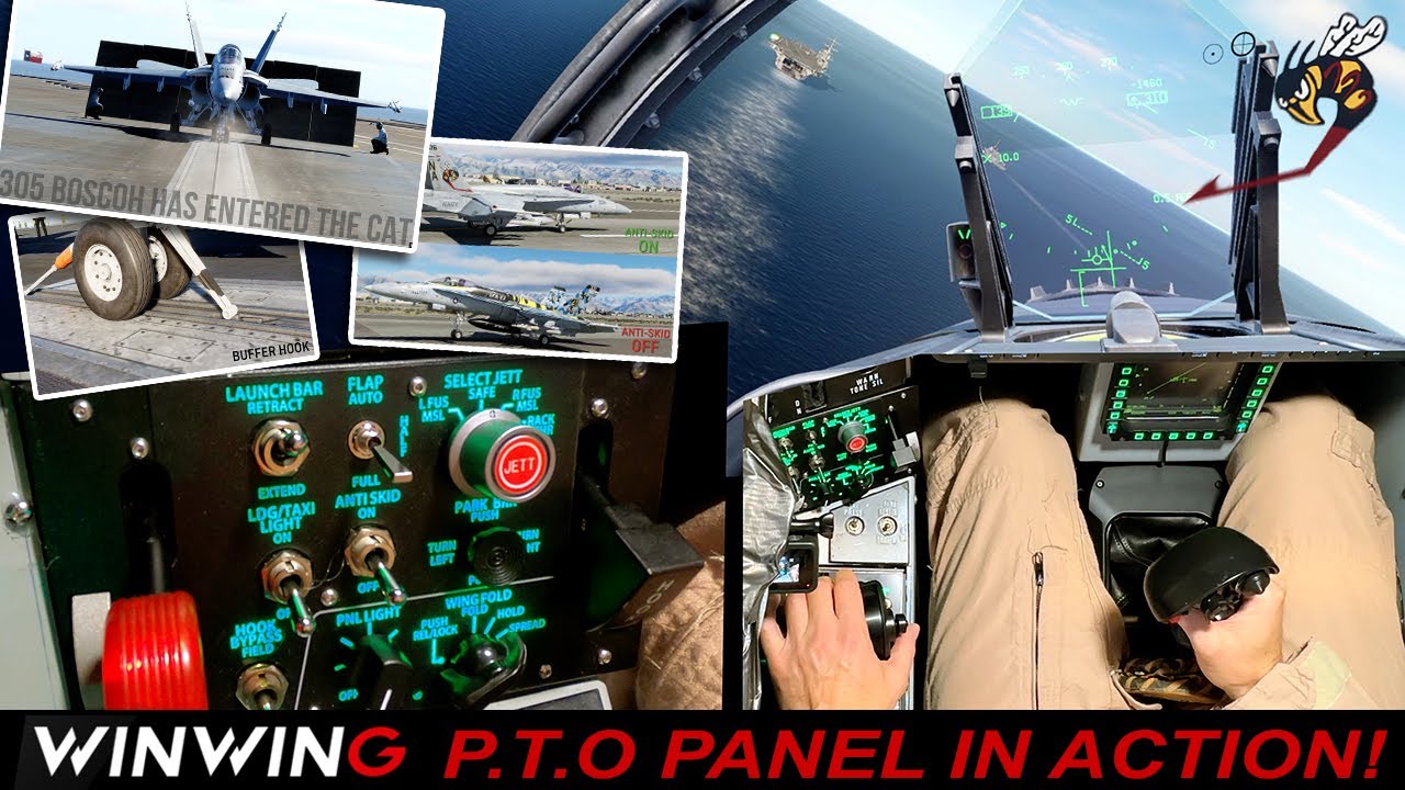 DCS F/A-18C WINWING PTO in action
