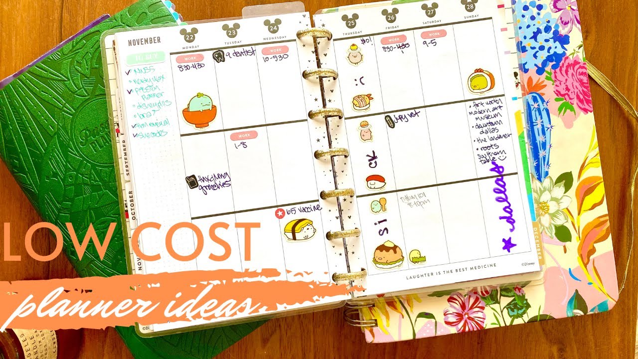 Low Cost Planner Ideas! Passion Planner, Happy Planner, Bando and More!