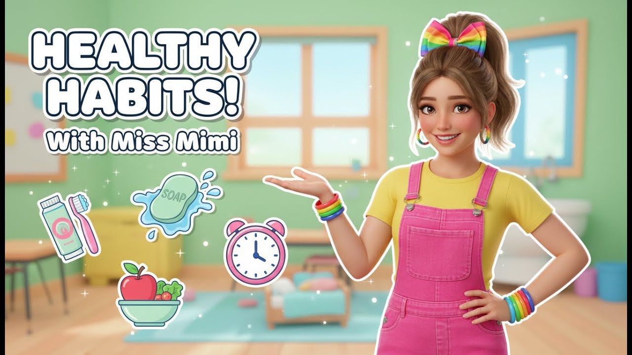 Healthy Habits for Kids 🌱 | Daily Routines & Life Skills with Miss Mimi