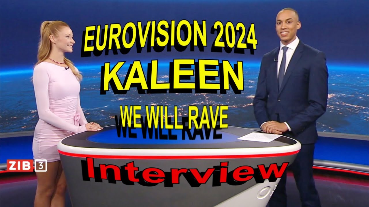 Kaleen Eurovision 2024 Austria in Late Night News We Will Rave English Subtitles