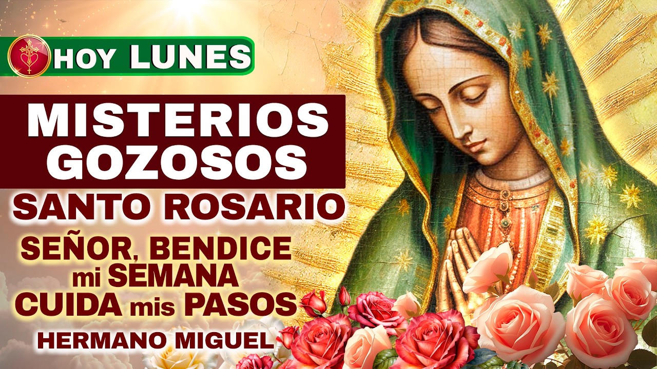 Santo Rosario HOY Lun 9 Feb 2026 🌹 (Gozosos) — Hermano Miguel: Jesús sostiene tus pasos