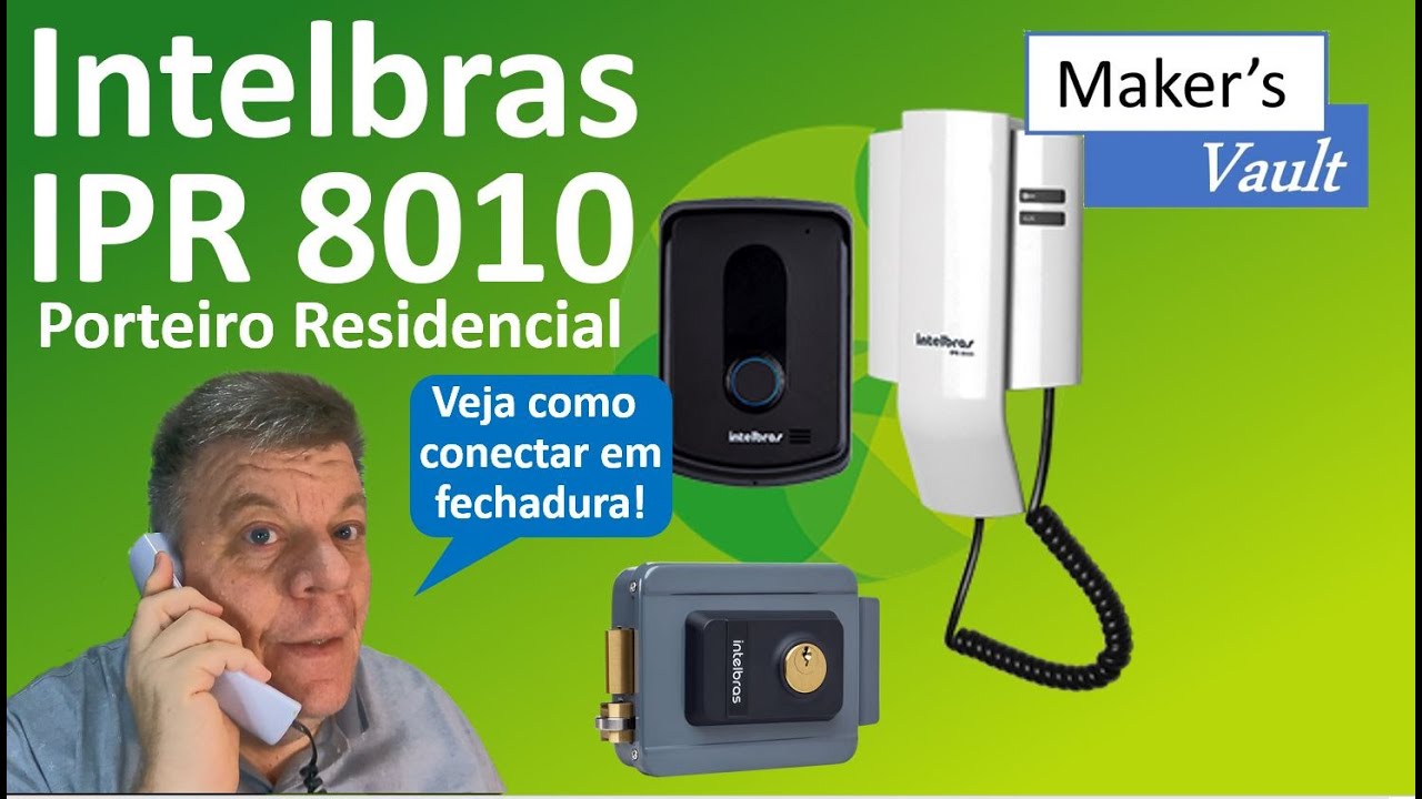 Intelbras IPR 8010 - Porteiro Residencial (Interfone)l Veja como conectar com Fechadura Elétrica