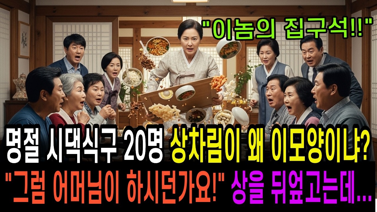 명절에 시댁식구 20명, 시모가 