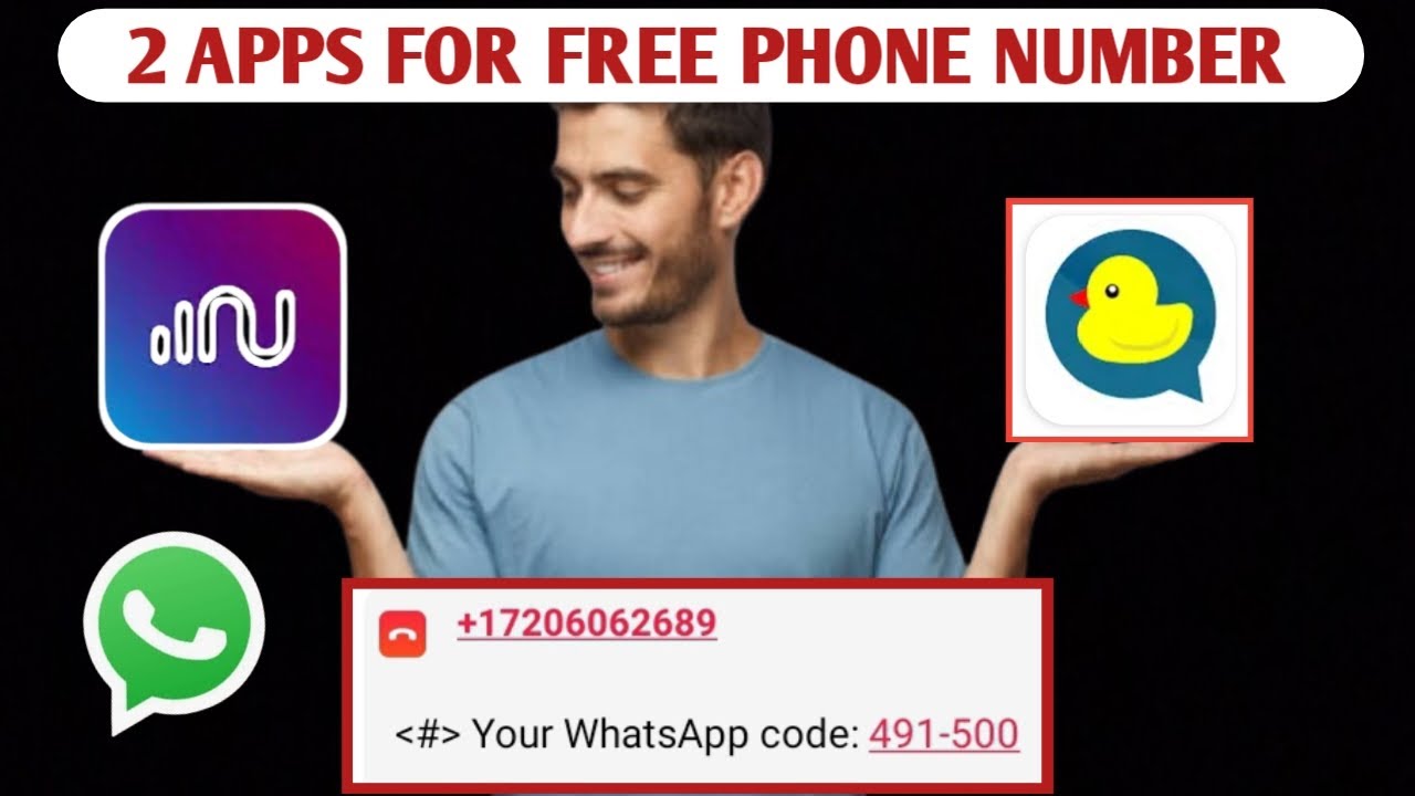 2 Apps to get free USA 🇺🇸 number for WhatsApp verification 2025/Get free USA phone Number
