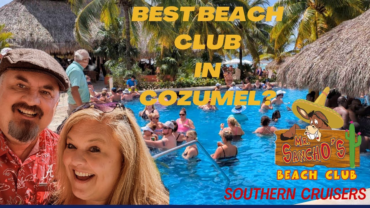 Обзор и тур по пляжному клубу Mr Sanchos Beach Club Cozumel #cozumel #круизнаяжизнь #пляж