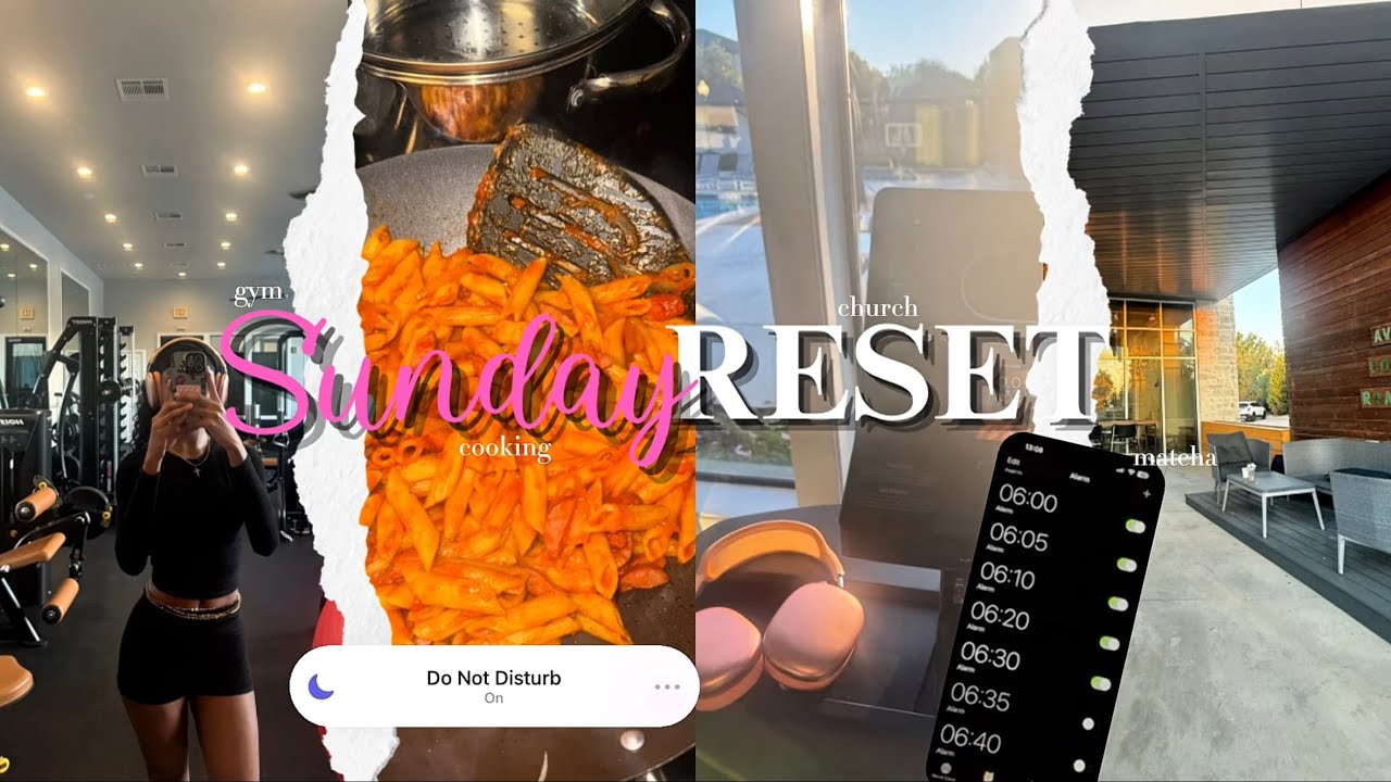 SUNDAY RESET | studying + cooking + gym etc.