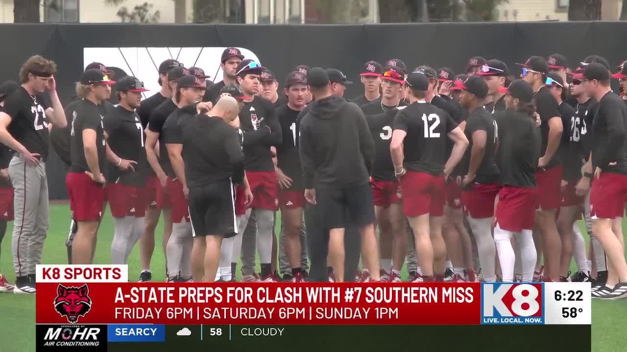 Arkansas State baseball prepares for home series vs. #7 Southern Miss