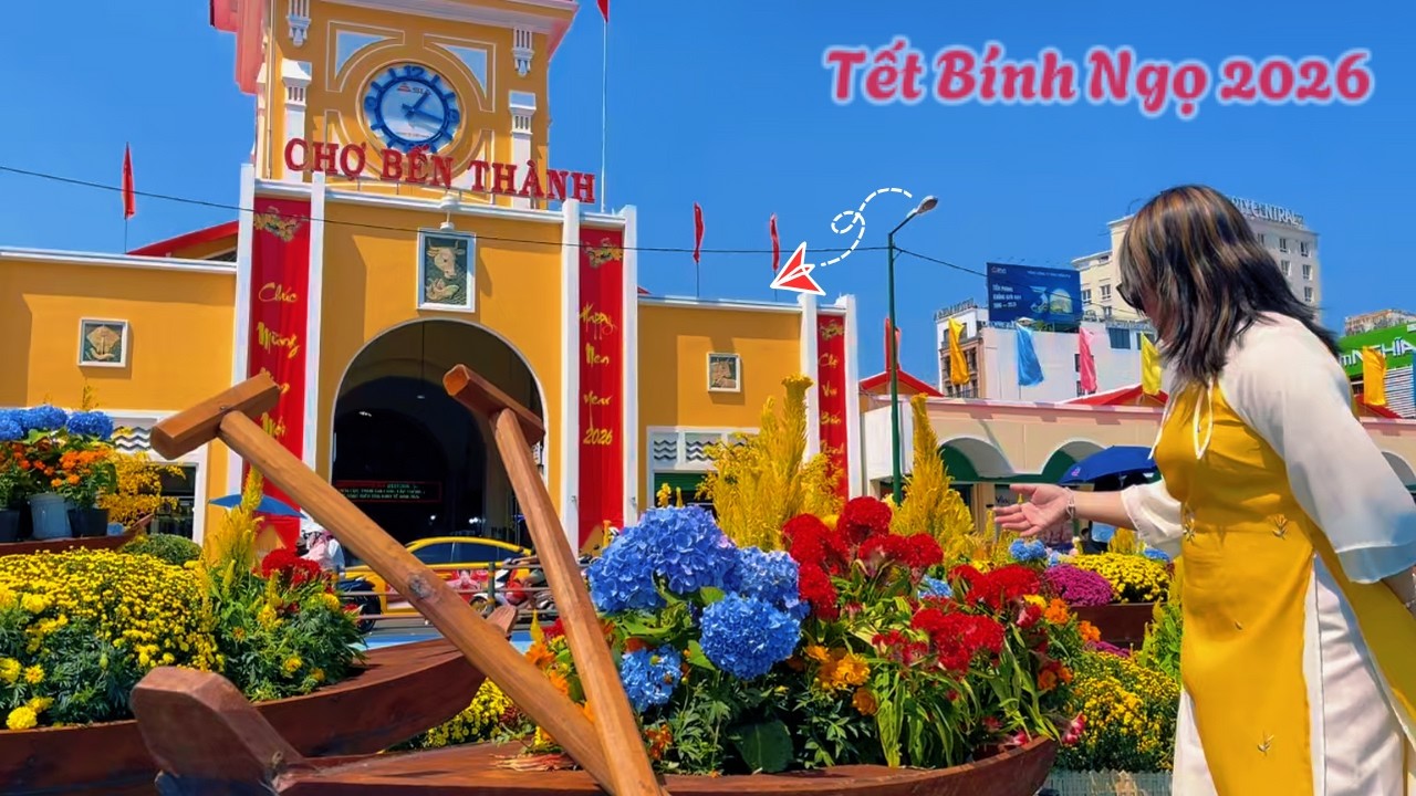 Chợ Bến Thành Tết Bính Ngọ 2026 - Diện Mạo Mới đơn giản nhưng sâu sắc