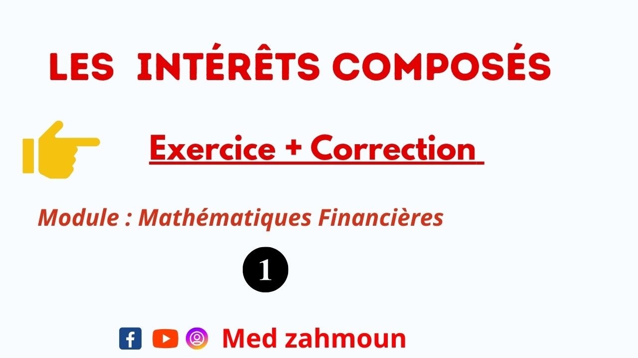 EP 1: Intérêts composés – Exercice d’application avec correction