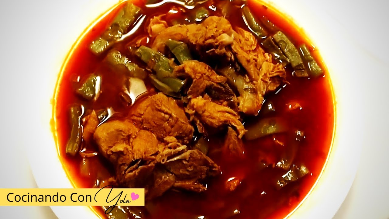 Espinazo de Puerco con Nopales. Rico y Facil de Preparar.