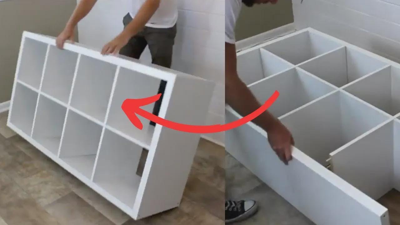 Une nouvelle façon d'utiliser les cubes de rangement Walmart dans les chambres