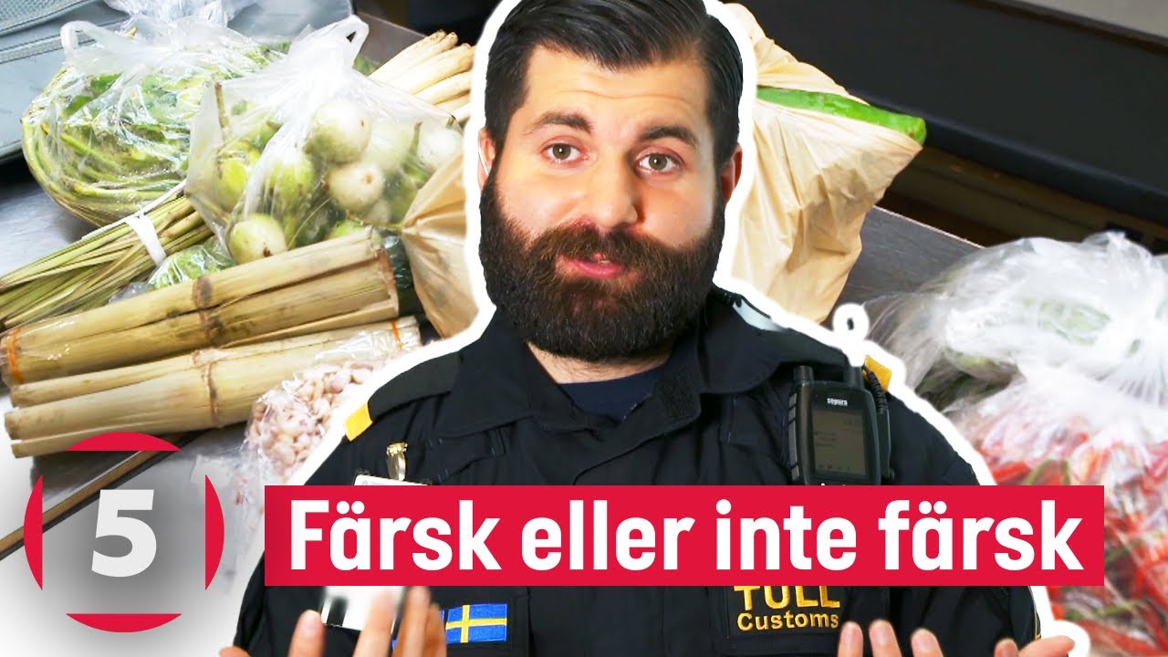 Turistpappa i tullen vet inte skillnaden på torkat och färskt | Gränsbevakarna Sverige | Kanal 5