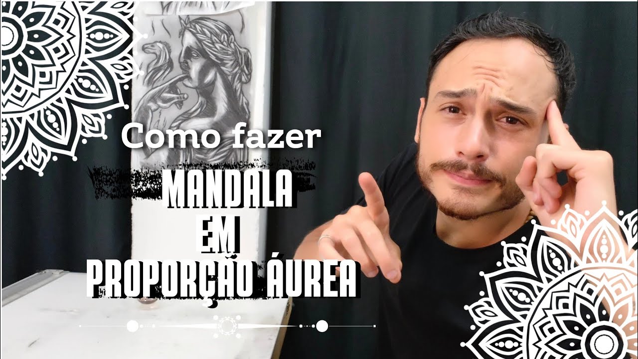 Como fazer uma mandala em proporção aurea de forma simples e rápida