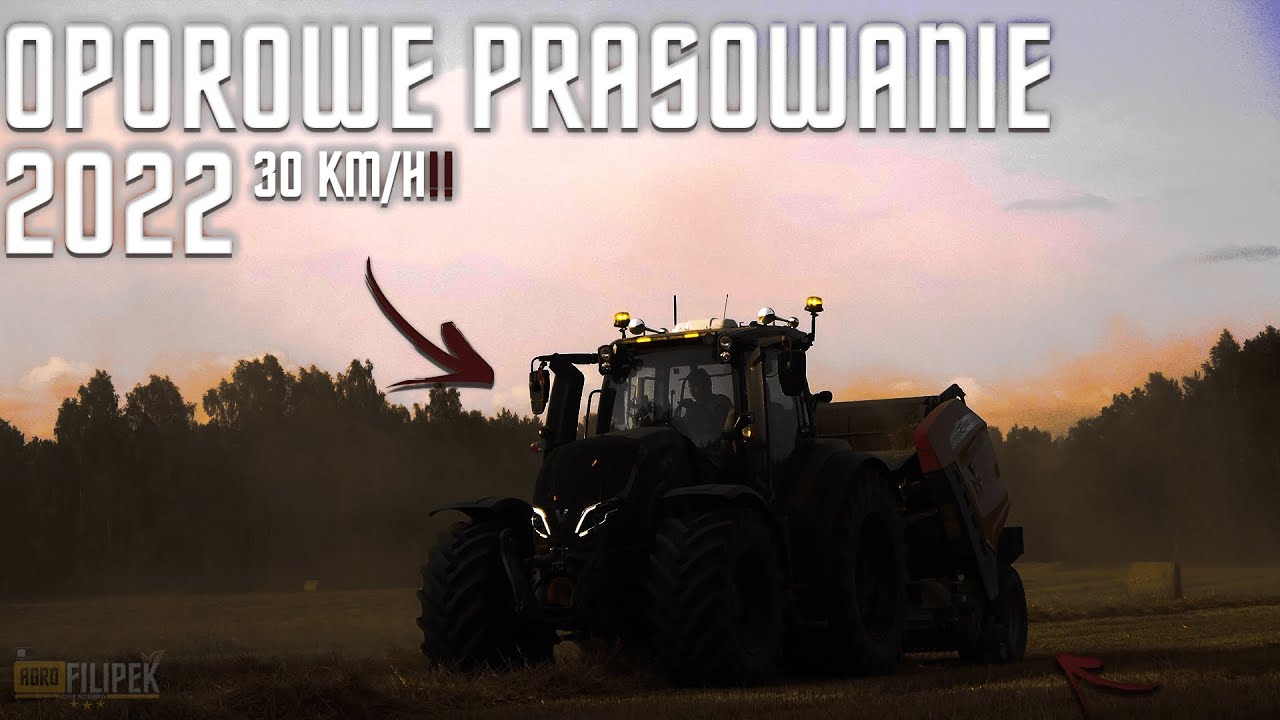☆ Oporowe Prasowanie Słomy 2022 ☆ 30km/h ? ☆ Valtra & Massey Ferguson RB 4160V ☆