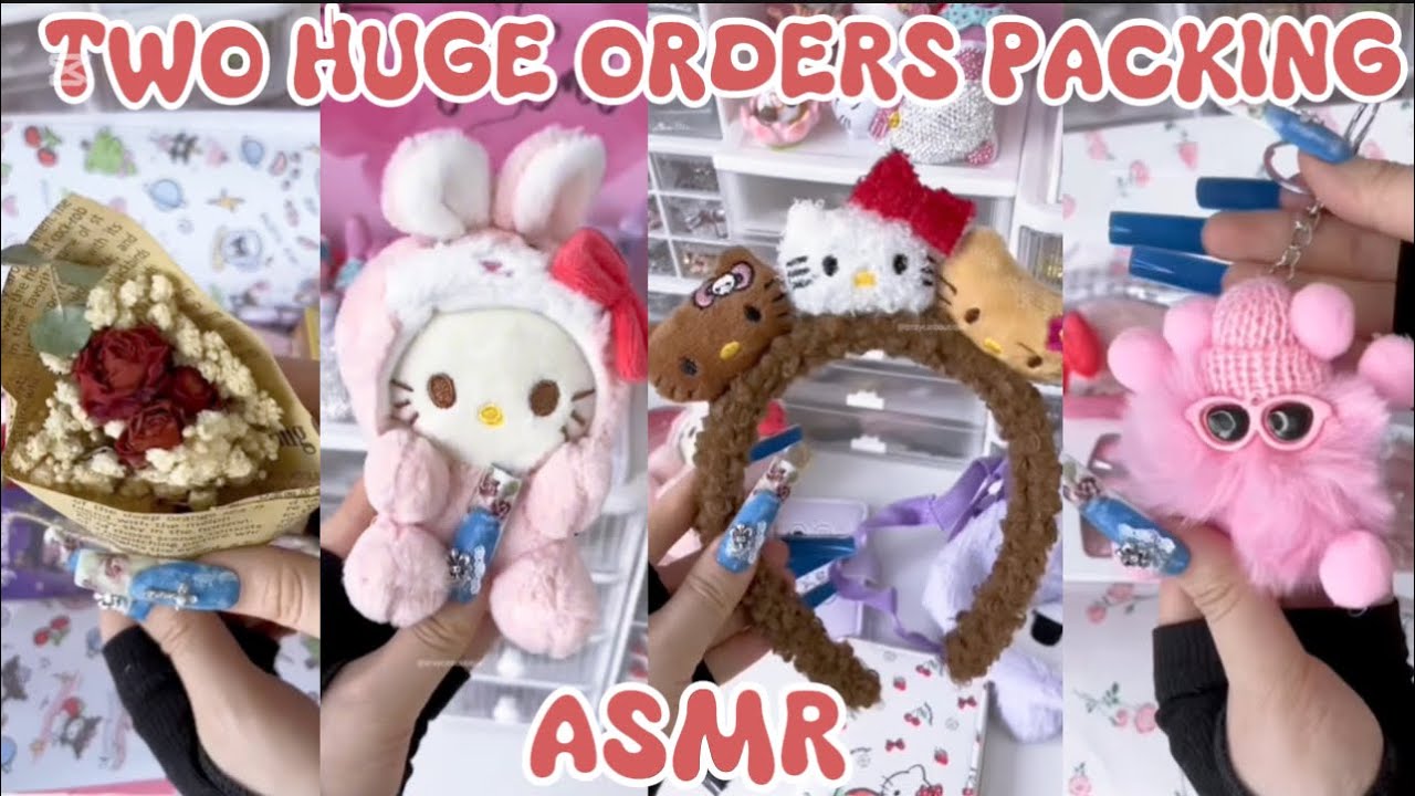 TWO HUGE ORDERS PACKING 😻✨(ASMR)||SMALL BUSINESS 