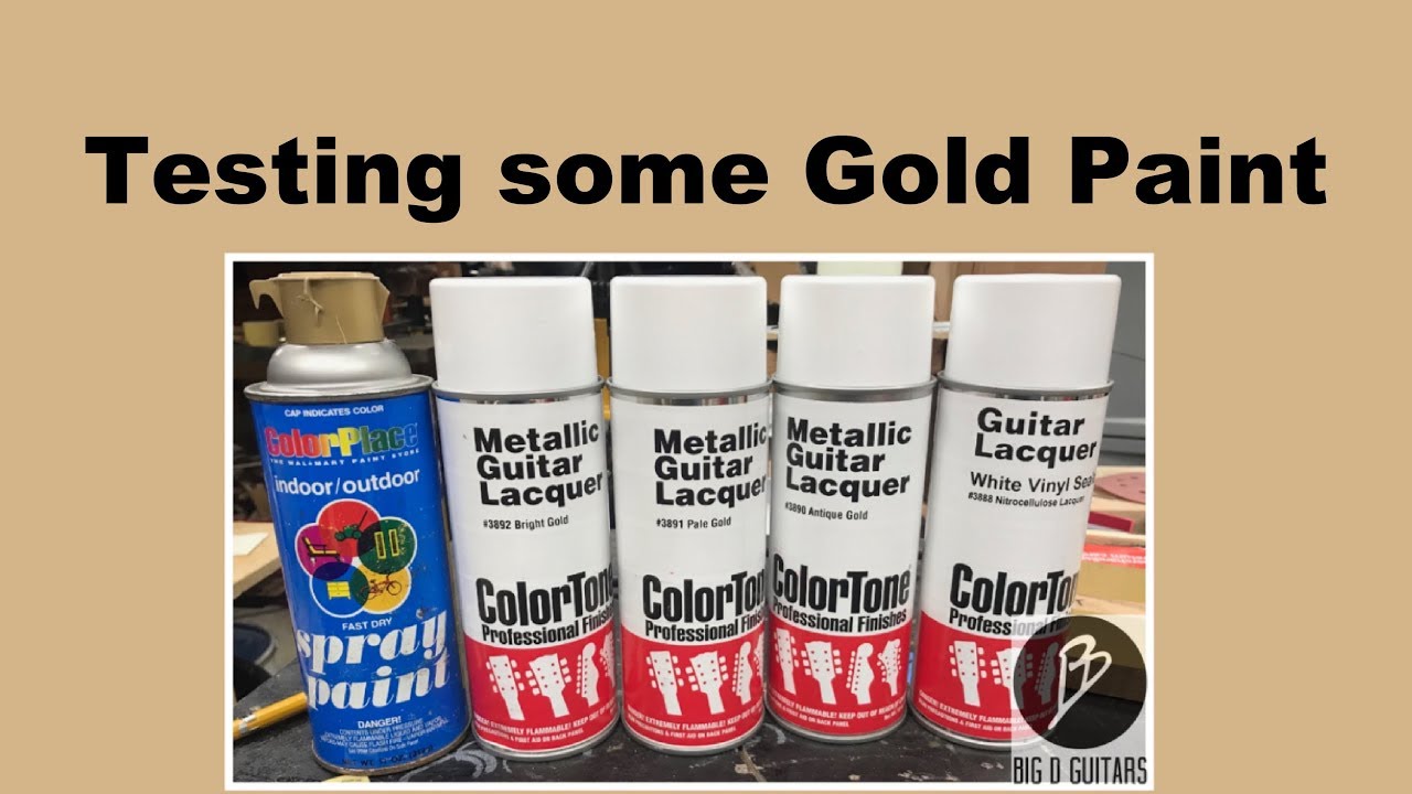 Тестирование золотой краски для кастомной гитары GoldTop