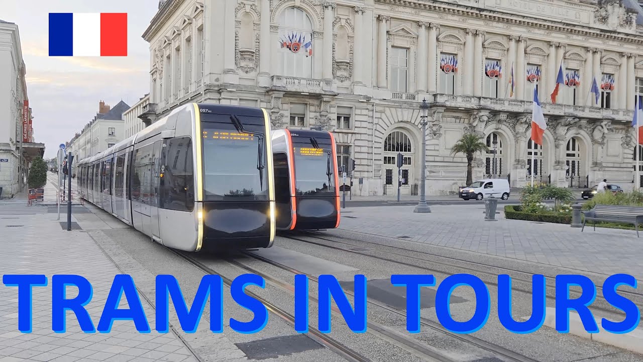 Tramwaje w Tours (Francja)./Trams in Tours (France)./Les tramways à Tours (France).