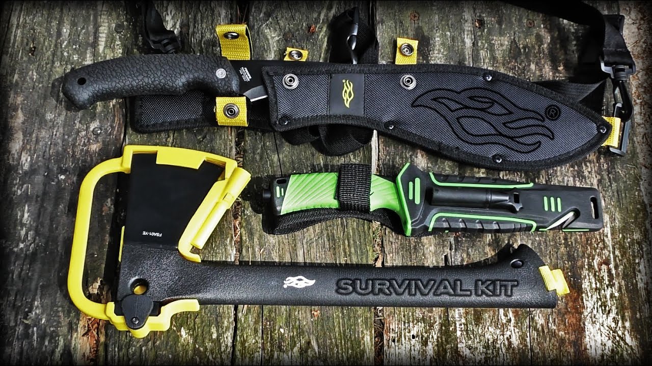 Инструменты выживания FIREBIRD BY GANZO FSA01-YE+F804+F803-OR/SURVIVAL KIT