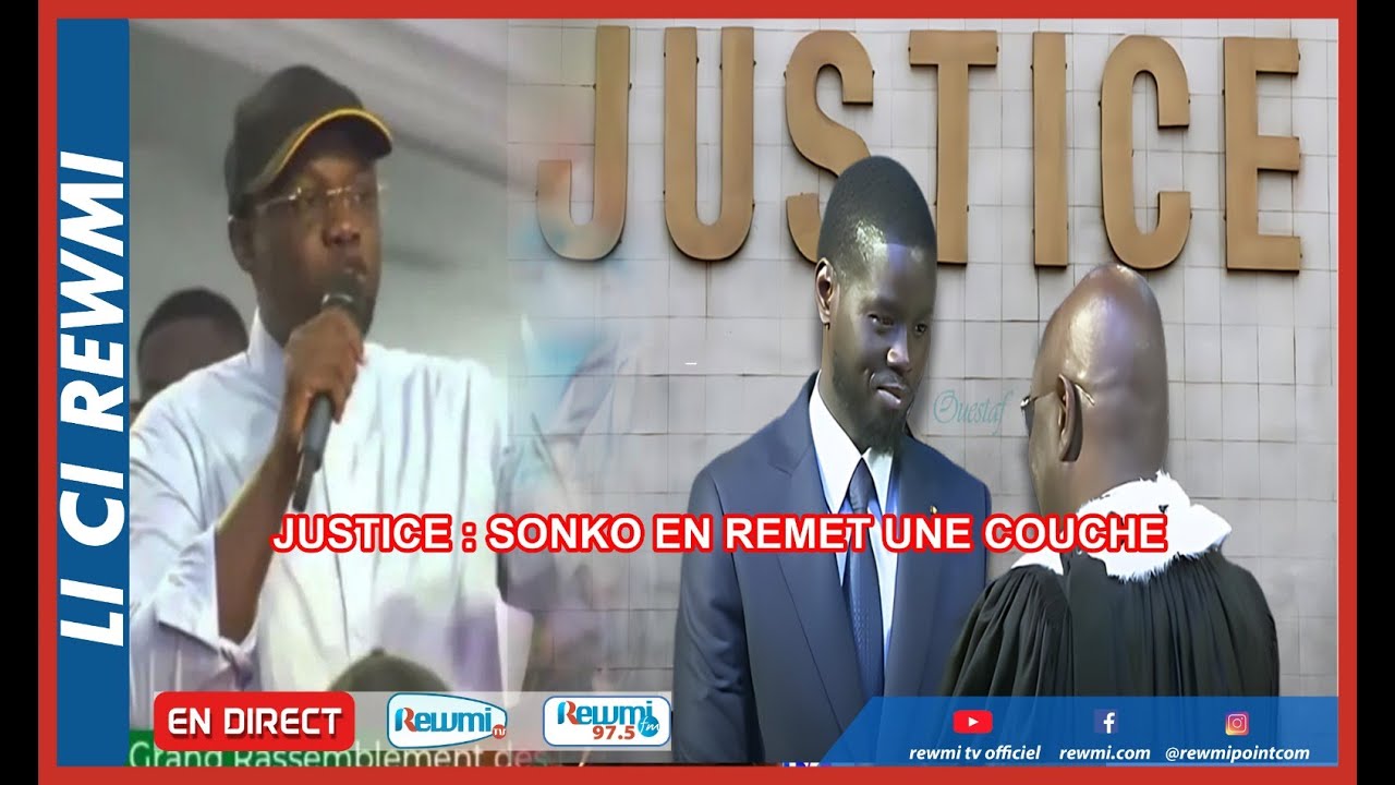 🛑🛑🛑JUSTICE :   Sonko en remet une couche