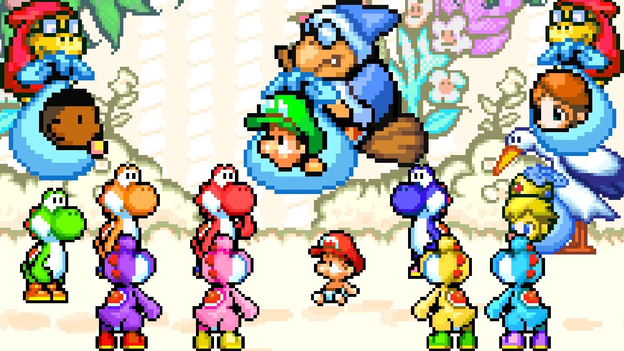 Yoshi's Island DS - No Damage 100% Walkthrough (World 1)