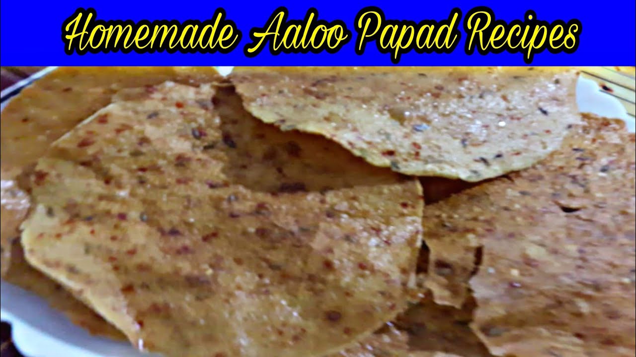 Homemade Aaloo Papad Recipe  | Holi Festival Me North India Ke Ghar-Ghar Banaya jata Hae