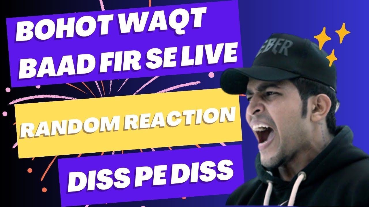 Bohot Waqt Baad Live | Hip Hop Support | Random Reaction