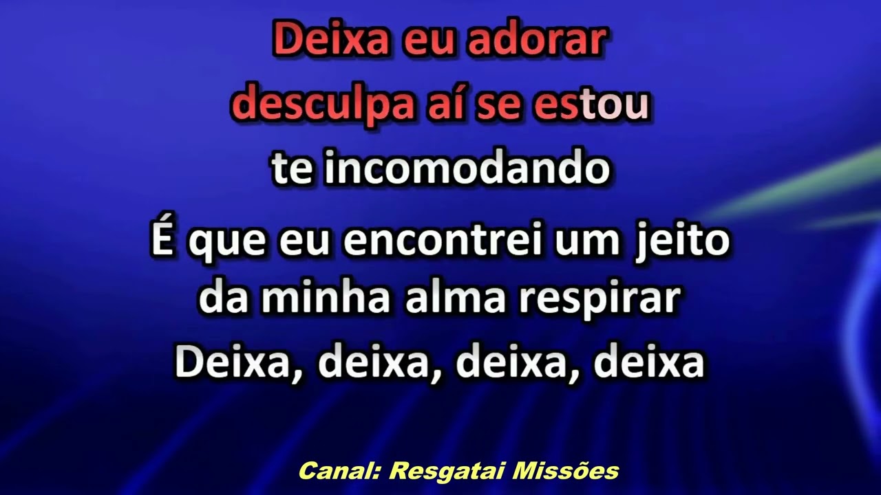 Gersinho - Deixa Eu Adorar - Karaokê