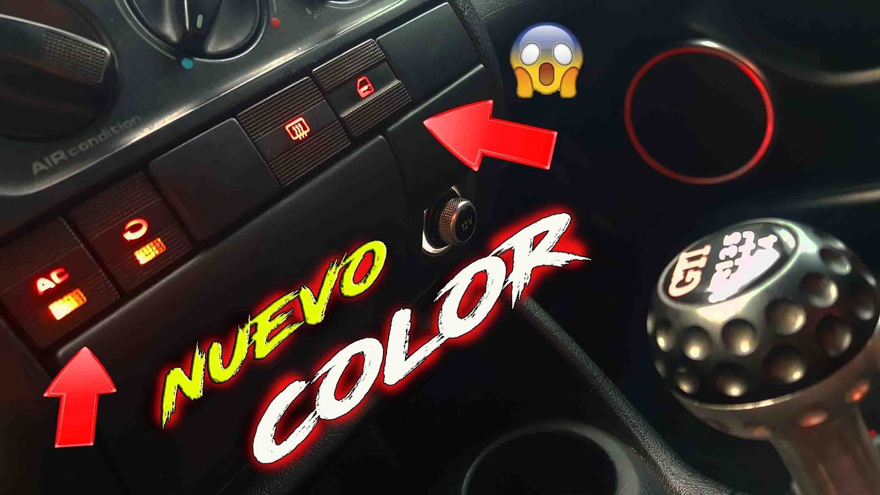Como cambiar iluminacion de los botones de golf Gti mk3 |Golf mk3 | jetta mk3