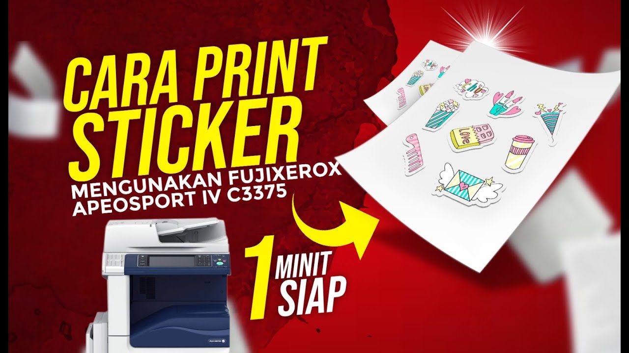 FUJI XEROX - CARA SETTING PRINTER FUJI XEROX APEOSPORT IV C3375 - MIRRORKOT & WHITE PP.