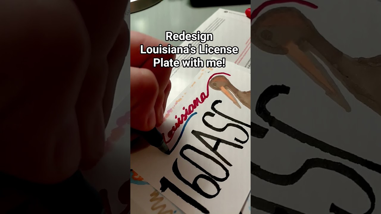 Redesign Louisiana's License Plate with me!