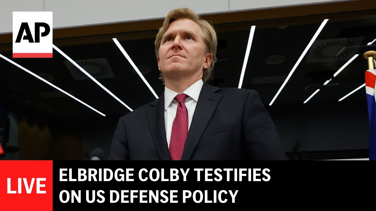 LIVE: Elbridge Colby testifies on US defense policy