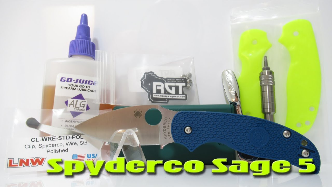 Spyderco Sage 5 Lightweight G10 Upgrade
