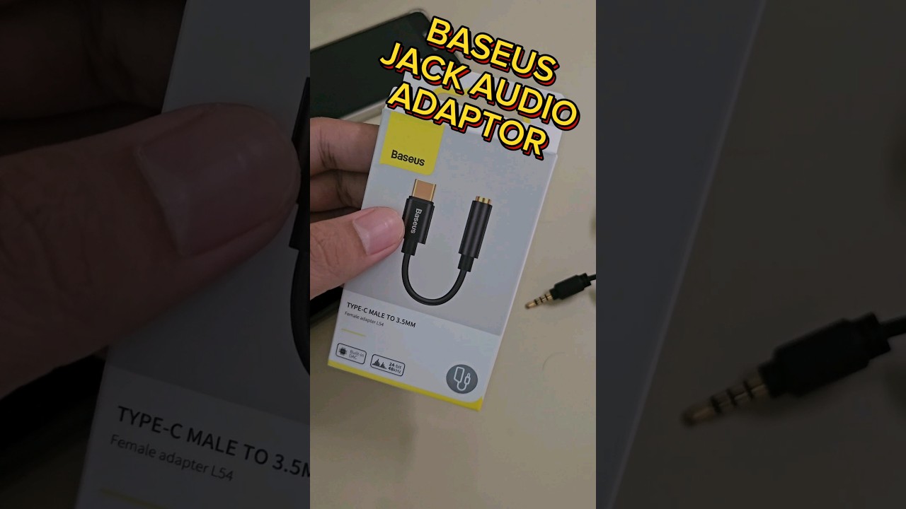 Solusi HP Baru Tanpa Jackaudio #jackaudioadaptor #baseus #micadapter