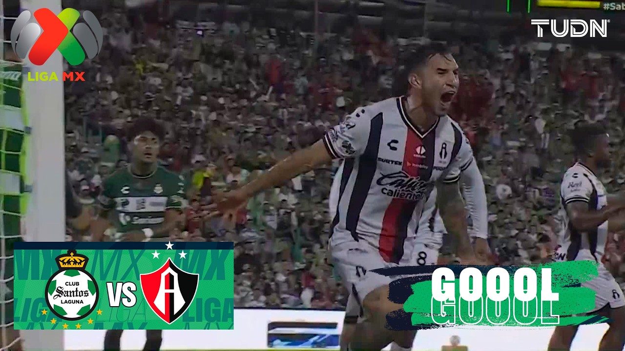 &iexcl;GOL DE ATLAS! Zaldivar define | Santos vs Atlas | Liga MX - Jornada 2 Apertura 2026 | TUDN
