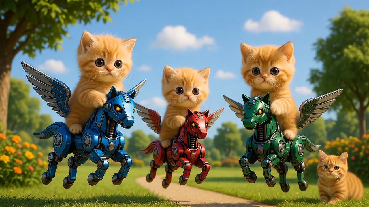 Mama Cat Trims Fur on the Farm and Makes Tiger Hat For Kittens At Home🐾🎩🐯