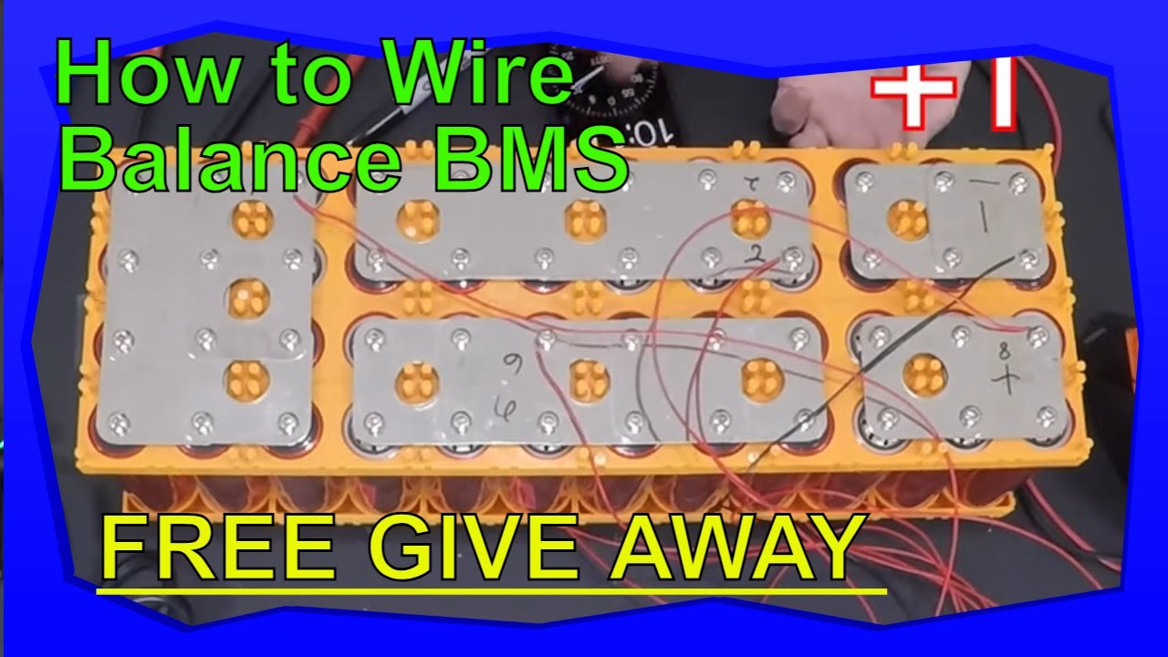 How to wire a Balance BMS on headway 38120HP 50ah battery build
