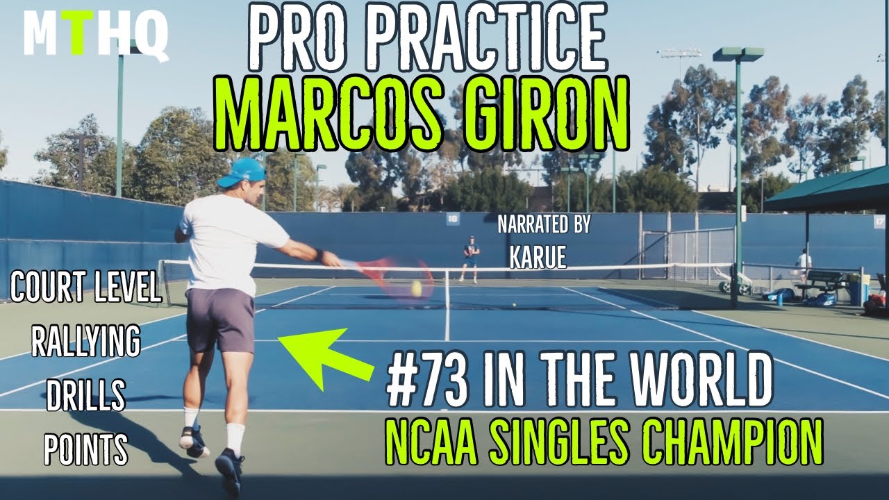 Practicing With a TOP 100 ATP - How Do Pro Tennis Players Train? | Court Level